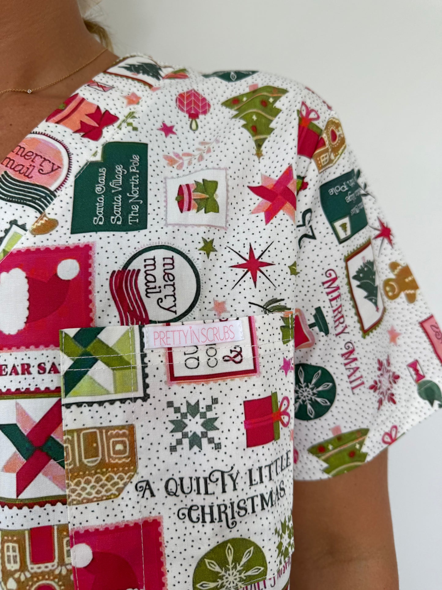 Merry Mail Scrub - Pants