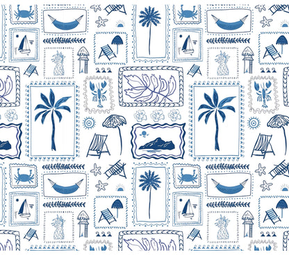 Coastal Postcards - Scrub Pants