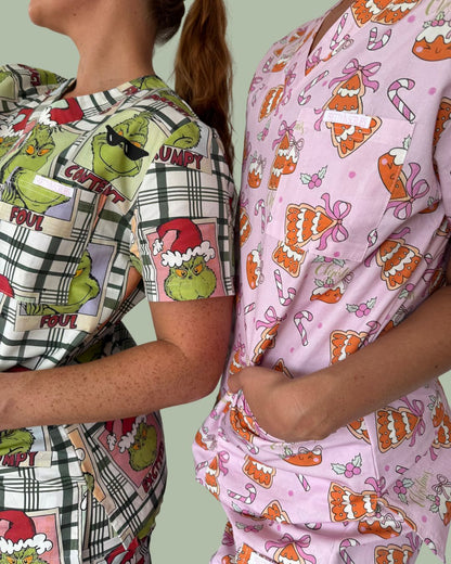 Grinchmas Plaid Scrub - Pants
