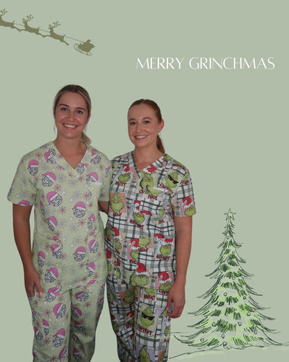 Grinchmas Plaid Scrub - Pants